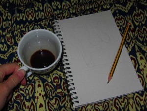 coffee painting