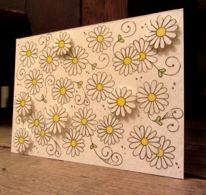 Paper craft daisies