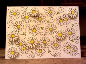 papercraft daisies