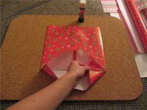 Christmas gift bag tutorial