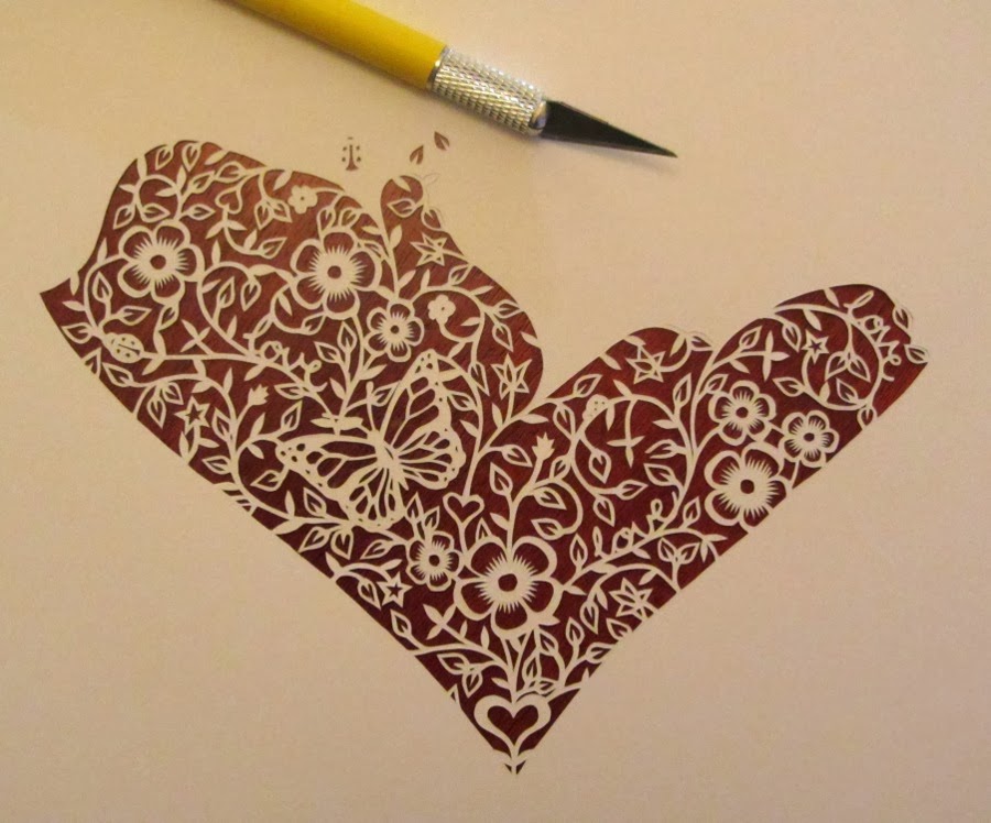 papercut heart