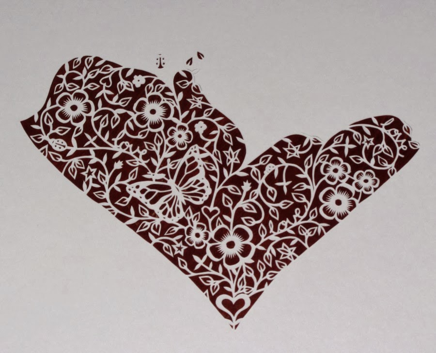 papercut heart