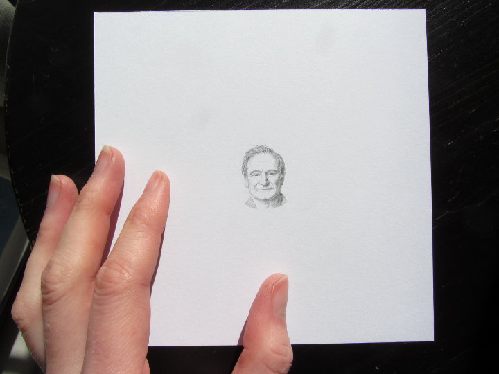 Pencil portrait of Robin Williams