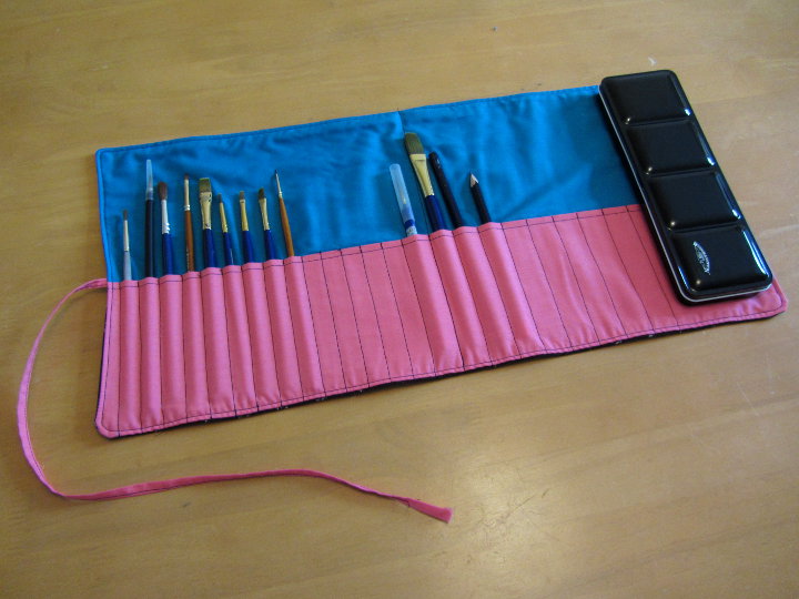 paintbrush roll sewing